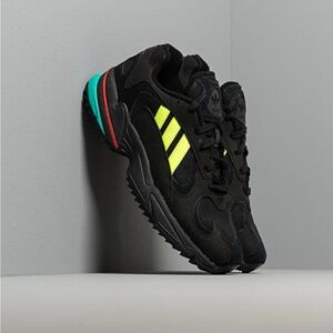 ADIDAS YUNG-1 TRAIL Core Black/ Solar Yellow/ Hi-Res Aqua Sneakers size 4 eur 36